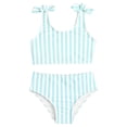 thumbnail image 1 of VUHXZWAF Girls Swimsuits Two Piece Bikini Sets Cute Bow Strap Swimwear Beach Bathing Suit Size 6-7 Years, 1 of 4