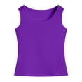 thumbnail image 1 of VUHXZWAF Girls Tank Tops Crew Neck Breathable Sleeveless Shirt Outdoor Vacation Going Out Size L, 1 of 4