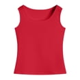 thumbnail image 1 of VUHXZWAF Girls Tank Tops Crew Neck Breathable Sleeveless Shirt Outdoor Vacation Going Out Size M, 1 of 4