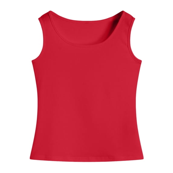 VUHXZWAF Girls Tank Tops Crew Neck Breathable Sleeveless Shirt Outdoor Vacation Going Out Size M