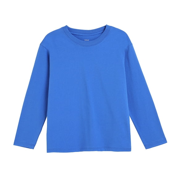 VUHXZWAF Long Sleeve Shirts for Girls Comfortable Soft Crewneck T-Shirt Loose Fall Blouse Size 2-3 Years