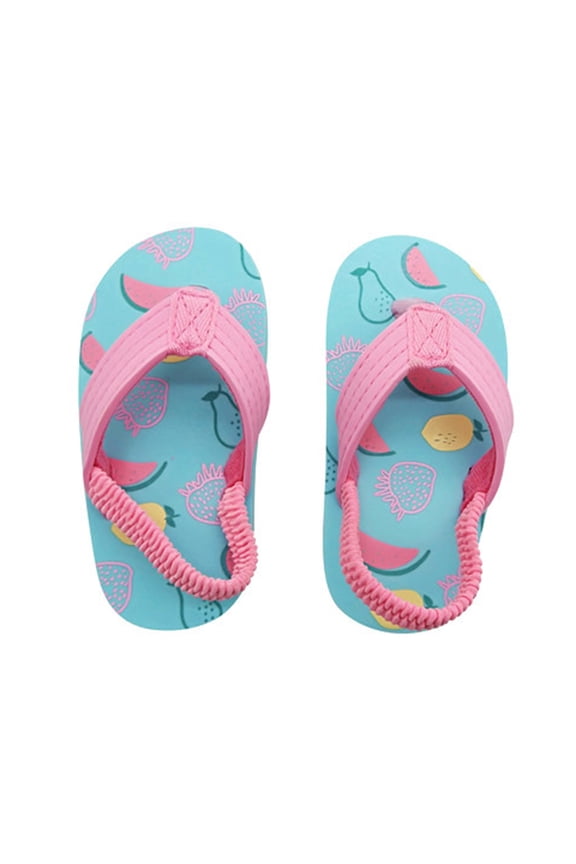 Toddler Sandals Flip Flops for Kids Open Toe Summer Shoes Beach Vacation Going Out Size 8.5
