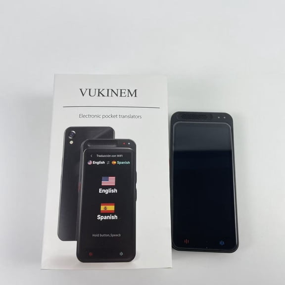 VUKINEM Electronic pocket translators,Language Translator Device No WiFi Needed, Upgraded ChatGpt AI Translator Two Way Real Time Voice Translation
