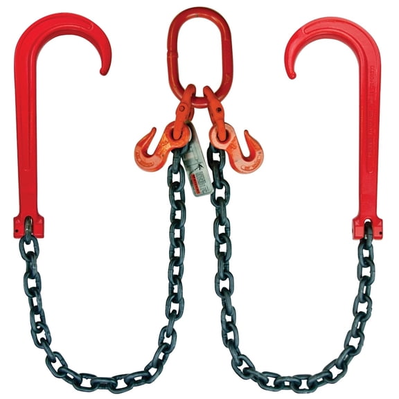 VULCAN Alloy Towing Chain Bridle - Grade 80 - 60 Inch - PROSeries - 12,000 Pound Safe Working Load