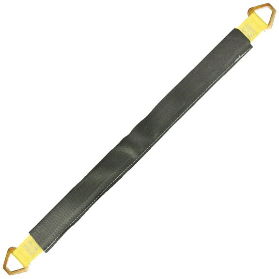 VULCAN Car Tie Down Axle Strap, Wear Pad, 3-Ply Stiff, 2 inch x 36 inch, Yellow, 3300 Lbs SWL