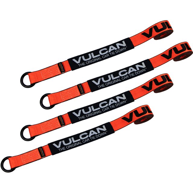 VULCAN Exotic Car Rim Tie Down Set 2 inch x 144 inch 4 Straps