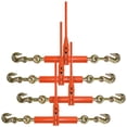 thumbnail image 1 of VULCAN Load Binder, 2 Grab Hooks, 4 Pack, Ratchet Style, 7,100 Lbs SWL (For 5/16 or 3/8 inch G70 or G80 Chain), 1 of 10