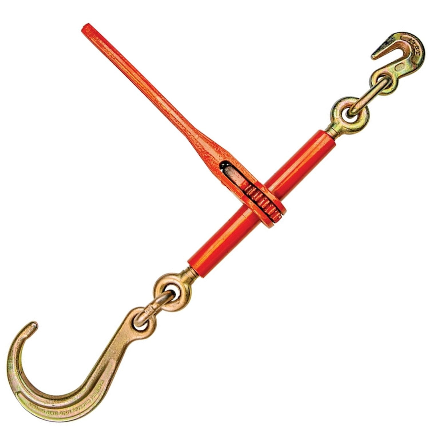 VULCAN Ratchet Binder - Towing J Hook - 5400 Lbs SWL (For 5/16 inch or 3/8 inch Chain)