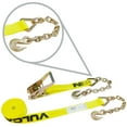 thumbnail image 1 of VULCAN Ratchet Strap - Chain Anchors - 2 inch x 30 foot - Classic Yellow - Case of 3 - 3600 Lbs SWL, 1 of 9