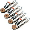 thumbnail image 1 of VULCAN Ratchet Strap - Wire Hooks - 2 inch x 15 foot - 4 Pack - Silver Series - 3300 Lbs SWL, 1 of 9