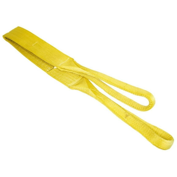 VULCAN Sling, 2-Ply, Eye and Eye, Polyester, 2 inch x 6 foot, SWL of 6400 Lbs (V) 5000 Lbs (C), 12800 Lbs (B)