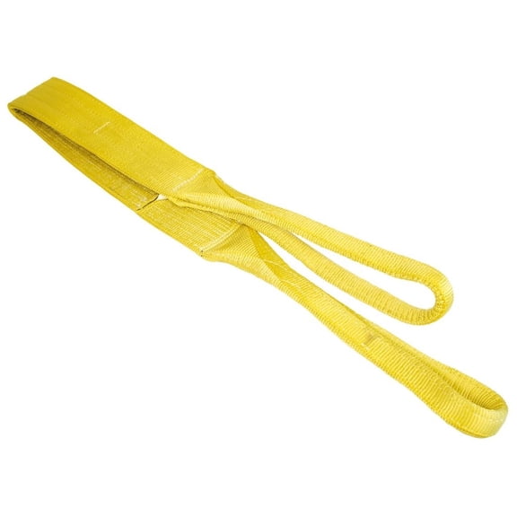 VULCAN Sling, 2-Ply, Eye and Eye, Polyester, 2 inch x 8 foot, SWL of 6400 Lbs (V) 5000 Lbs (C), 12800 Lbs (B)