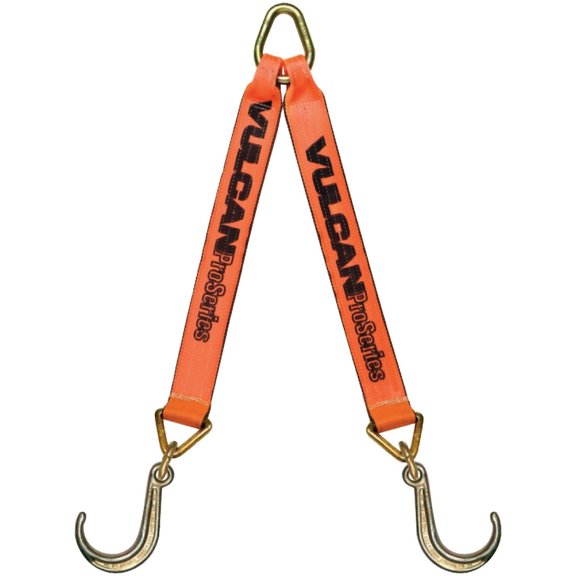 VULCAN Web Bridle - Forged 8 inch J Hooks - 47 inch - PROSeries - 4700 Lbs SWL