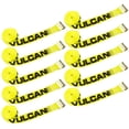 thumbnail image 1 of VULCAN Winch Strap - Flat Hook - 3 inch x 27 foot - 10 Pack - Classic Yellow - 5000 Lbs SWL, 1 of 8