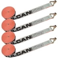 thumbnail image 1 of VULCAN Winch Strap with Wire Hook - 2 Inch x 27 Foot - 4 Pack - Silver Series - 3,300 Pound Safe Working Load, 1 of 8