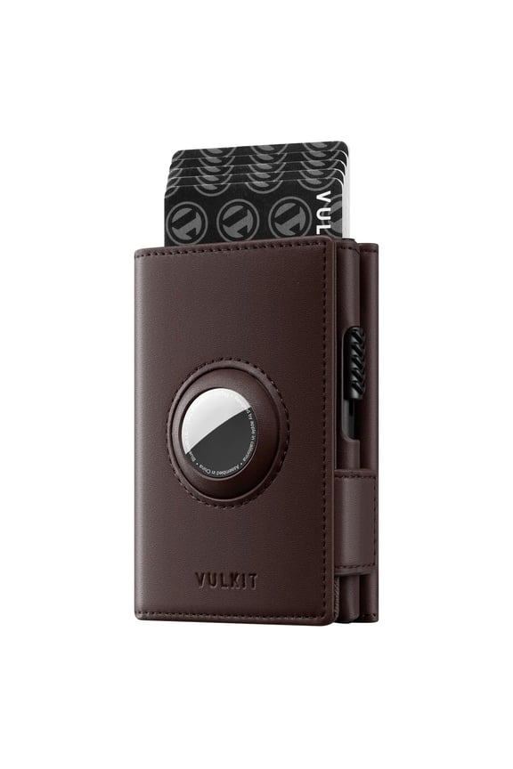 Mens Wallet for AirTag Pop Up Wallet RFID Blocking Top Grain Leather Wallet for Cash & Credit Cards Minimalist Wallet for Mens (Airtag NOT Included) Y101