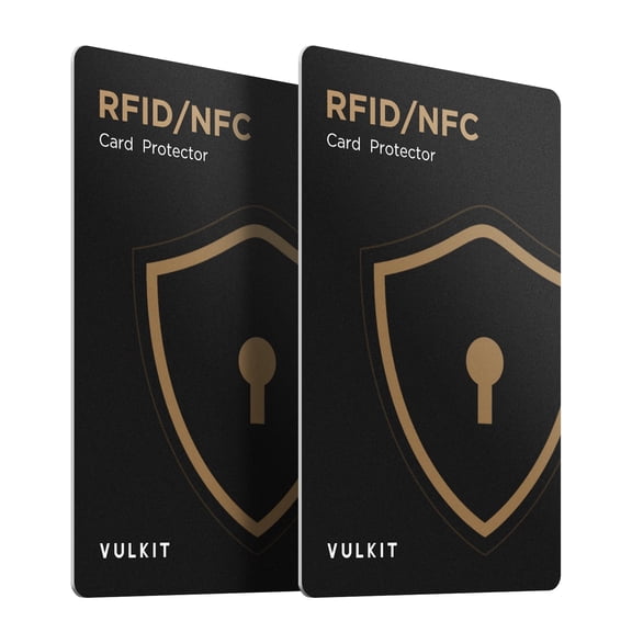 VULKIT RFID Blocking Cards for Wallet & Passport Holder, Credit Card Signal Blocker, 2 Pack / 4 Pack - VCP100