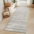 thumbnail image 1 of VUNATE 2'x6' Boho Runner Rug Machine Washable Rug Modern Moroccan Soft Carpet Neutral Geometric Distressed Non-Slip Rubber Backing Hallway Runner Rug for Kitchen Entryway Bedroom Laundry Coffee, 1 of 5