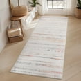thumbnail image 1 of VUNATE 2'x7' Boho Runner Rug Machine Washable Rug Modern Moroccan Soft Carpet Neutral Geometric Distressed Non-Slip Rubber Backing Hallway Runner Rug for Kitchen Entryway Bedroom Laundry Colorful, 1 of 5