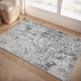 thumbnail image 1 of VUNATE 2'x3' Area Rugs Door Mat Washable Rugs Modern Abstract Entry Rug Neutral Indoor Doormat Soft Carpet for Entryway Kitchen Laundry Room Bathroom Rugs Modern Home Decor Gray, 1 of 6