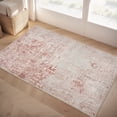 thumbnail image 1 of VUNATE 2'x3' Area Rugs Door Mat Washable Rugs Modern Abstract Entry Rug Neutral Indoor Doormat Soft Carpet for Entryway Kitchen Laundry Room Bathroom Rugs Modern Home Decor Pink, 1 of 6