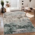 thumbnail image 1 of VUNATE 3'x5' Area Rugs for Living Room Machine Washable Rugs Abstract Vintage Distressed Indoor Rug Carpet Soft Lightweight Area Rug for Bedroom Dining Room Kitchen Foldable Nonslip Rug Teal, 1 of 5