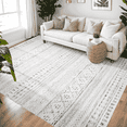 thumbnail image 1 of VUNATE 3'x5' Area Rugs for Living Room Washable Rug Soft Neutral Non-Slip Bohemian Carpet Moroccan Bedroom Dining Room Office Foldable Floor Accent Rug Indoor Rug Black, 1 of 6
