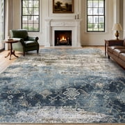 VUNATE 5'x7' Area Rugs for Living Room Machine Washable Rugs Abstract Vintage Distressed Indoor Rug Carpet Soft Lightweight Large Area Rug for Bedroom Dining Ro