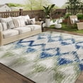 thumbnail image 1 of VUNATE Outdoor Rugs 5'x7' Modern Diagonal Patio Carpet Washable Area Rug for Living Room Indoor Outdoor Balcony Green, 1 of 9