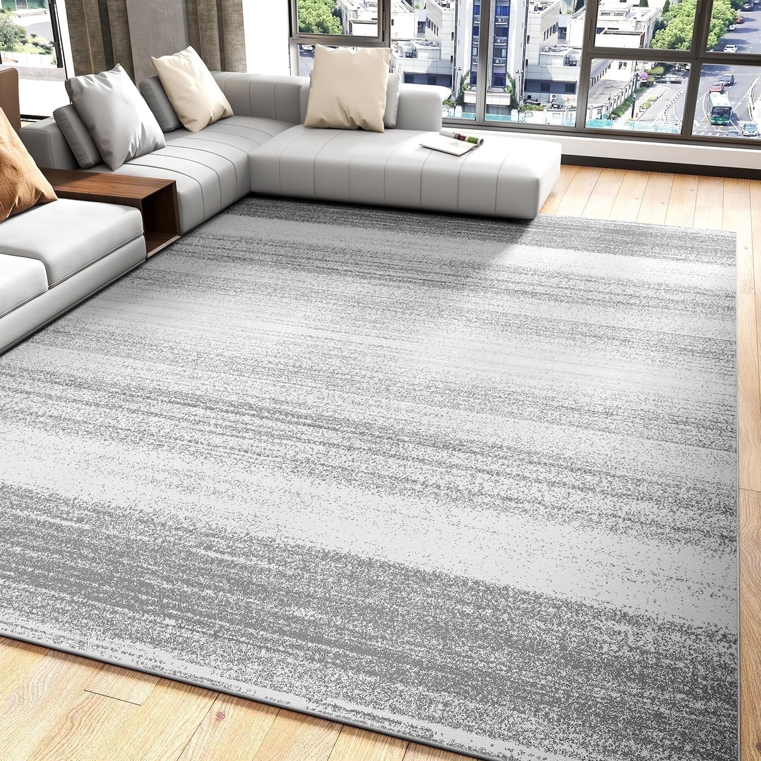 VUNATE 5'x7' Area Rugs for Living Room Washable Rugs Modern Abstract ...