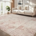 thumbnail image 1 of VUNATE 5'x7'Rugs for Living Room Washable Rugs Modern Abstract Area Rug Neutral Indoor Carpet Soft Rugs for Bedroom Office Dining Room Kitchen Laundry Room Accent Rug Modern Home Decor Pink, 1 of 8