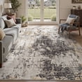 thumbnail image 1 of VUNATE 5'x7' Area Rugs for Living Room Washable Rugs Modern Abstract Distressed Indoor Rug Carpet Soft Fluffy Large Area Rugs for Bedroom Dining Room Office Foldable Nonslip Rug Black, 1 of 7