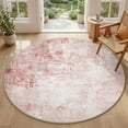 thumbnail image 1 of VUNATE 6'x6'Rugs for Living Room Washable Rugs Modern Abstract Area Rug Neutral Indoor Carpet Soft Rugs for Bedroom Office Dining Room Kitchen Laundry Room Accent Rug Modern Home Decor Pink, 1 of 5