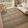 thumbnail image 1 of VUNATE 6'x9' Area Rugs for Living Room Washable Rugs Boho Moroccan Area Rug Soft Neutral Geometric Bohemian Carpet Distressed Indoor Rug for Bedroom Dining Room Office Foldable Nonslip Rug Dark Brown, 1 of 7