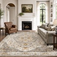 thumbnail image 1 of VUNATE 6'x9' Area Rugs for Living Room Washable Rugs Floral Vintage Area Rug Botanical Indoor Carpet Soft Rugs for Bedroom Office Dining Room Kitchen Accent Rug Contemporary Home Decor, 1 of 10