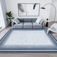 thumbnail image 1 of VUNATE 8'x10' Area Rug for Living Room Boho Soft Washable Rug Non-Slip Modern Bordered Rugs Geometric Neutral Rugs for Bedroom Low Profile Foldable Indoor Rug Ideal for Dining Room Office Blue, 1 of 6
