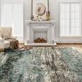 thumbnail image 1 of VUNATE 8'x10' Area Rugs for Living Room Machine Washable Rugs Abstract Vintage Distressed Indoor Rug Carpet Soft Lightweight Large Area Rug for Bedroom Dining Room Kitchen Foldable Nonslip Rug Teal, 1 of 8