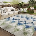 thumbnail image 1 of VUNATE Outdoor Rugs 8'x10' Modern Diagonal Patio Carpet Washable Area Rug for Living Room Indoor Outdoor Balcony Green, 1 of 9