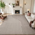 thumbnail image 1 of VUNATE 9'x12' Area Rugs for Living Room Jacquard Textured Modern Rugs Soft Geometric Rug for Bedroom Mid Century Washable Rug Non-Slip Bohemian Carpet Perfect for Dining Room Office, 1 of 6