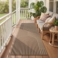 thumbnail image 1 of VUNATE Outdoor Rugs Carpet 2'x6' Jute Rug Boho Geometric Washable Patio Rug Distressed Modern Braided Area Rugs Brown Indoor Outdoor Rugs for Living Room Entryway Laundry Balcony, 1 of 7