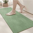 thumbnail image 1 of VUNATE Bathroom Rugs Non Slip Bath Mat Super Absorbent Quick Dry Thin Soft Durable Bath Mats for Bathroom Floor with Rubber Backing Machine Washable Bathtub Fit Under Door 17"x43" Sage, 1 of 8