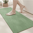 thumbnail image 1 of VUNATE Bathroom Rugs Non Slip Bath Mat Super Absorbent Quick Dry Thin Soft Durable Bath Mats for Bathroom Floor with Rubber Backing Machine Washable Bathtub Fit Under Door 17"x43" Sage, 1 of 8