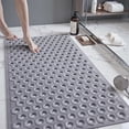 thumbnail image 1 of VUNATE 2-Piece Shower Mat Non Slip Bath Mat for Tub and Shower Floor Mat Machine Washable Bathtub Mat with Suction Cups and Drain Holes Shower Mat for Bathtub 15.5"x27.5" Bathroom Accessories, 1 of 6