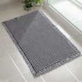 thumbnail image 1 of VUNATE Bathroom Rugs Waffle Style Bath Mats Super Absorbent Non Slip Rubber Back Bath Rug Soft Washable Boho Kitchen Laundry Floor Mats 18"x 30", Gray, 1 of 6