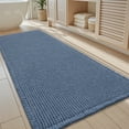 thumbnail image 1 of VUNATE Waffle Bathroom Runner 2'x6' Bath Runner Ultra-Soft Non-Slip Bath Mat Super Absorbent Quick Dry Bathroom Rugs Machine Washable Bathroom Mats for Bathroom Floor Kitchen Entryway Hallway Blue, 1 of 6