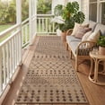 thumbnail image 1 of VUNATE Outdoor Rugs Carpet 2'x8' Jute Rug Bohemian Tribal Washable Patio Rug Distressed Modern Braided Area Rugs Colorful Indoor Outdoor Rugs for Living Room Entryway Laundry Balcony, 1 of 8