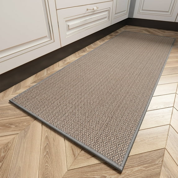 VUNATE Kitchen Mat Washable Kitchen Rugs and Mats Non Skid Absorbent Runner Rugs for Kitchen Front of Sink Kitchen Floor Mats 16"x24" Gray Kitchen Mats or Rugs