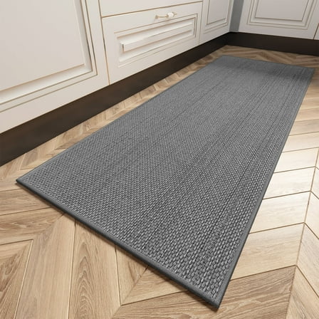 VUNATE Kitchen Mat Washable Kitchen Rugs and Mats Non Skid Absorbent Runner Rugs for Kitchen Front of Sink Kitchen Floor Mats 20"x70" Dark Gray Kitchen Mats or Rugs