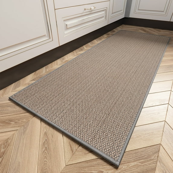 VUNATE Kitchen Mat Washable Kitchen Rugs and Mats Non Skid Absorbent Runner Rugs for Kitchen Front of Sink Kitchen Floor Mats 20"x70" Grey Kitchen Mats or Rugs