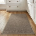 thumbnail image 1 of VUNATE Kitchen Rugs 17"x30" Woven Non Slip Kitchen Mat, Absorbent Washable Kitchen Rug with Durable Backing, Soft Low Profile Floor Mat for Kitchen Sink, Entryway, Laundry Room Brown, 1 of 7